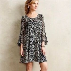 ANTHROPOLOGIE Paper Crown Swing Dress